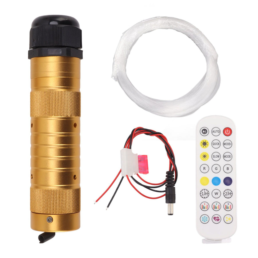 7W Fiber Optic Lights Kit Shooting Star Light Bluetooth LED RGBW Star Ceiling Light Kit for Car Home Decoration DC 12V
