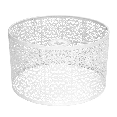 Lamp Shade Hollow Out Metal Lampshade E27 E14 Universal Use Good Heat Dissipation Exquisite Lamp Cover White