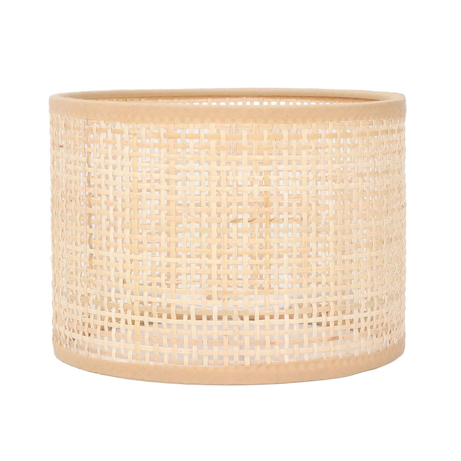 Rattan Lamp Shade Replacement Woven Basket Chandelier Vintage Hanging Table Floor Light Cover E27 E14