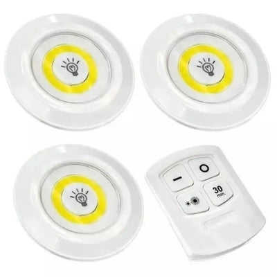 COB Smart Wireless Remote Control Night Light Decorative Kitchen Closet Staircase Aisle Bathroom Lighting Mini Touch LED Light with Remote Control