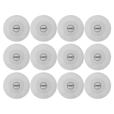 12PCS LED Luminous Cup Sticker Colorful Decorative Lightweight Adhesive Backing LED Coaster for Bar