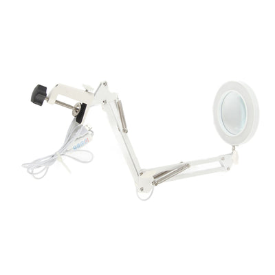 Magnifying Desk Lamp 5X Magnification 72 LED Beads 3 Light Modes Dimmable Lighted Magnifying Glass for Family Office
