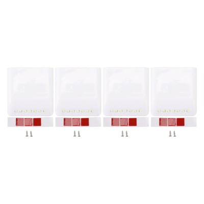 4 Set LED Closet Lights 7 LED Sensor Under Cabinet Lights with 2700K Warm White Light for Wardrobe Cupboard Drawer