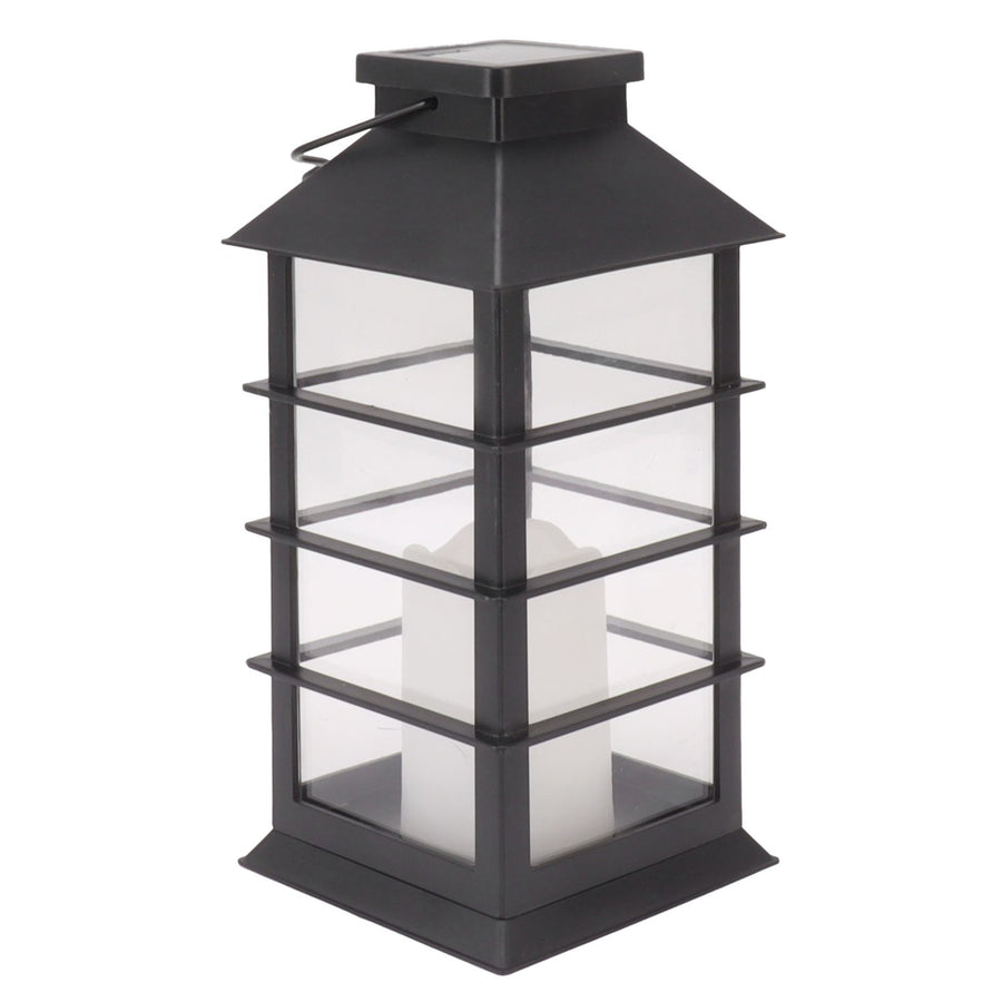2Pcs Solar Hanging Lantern Candle Design LED Solar Outdoor Light Decor for Pathway Yard Lawn