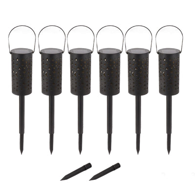6 Sets LED Solar Garden Lamp Waterproof Light for Landscape Star Moon Ground Plug Lamp for Outdoor Lawn Patio Walkway