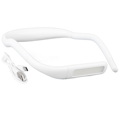 Neck Reading Light Color Brightness Adjustable Flexible Hands Free LED Book Light for Camping Repairing White