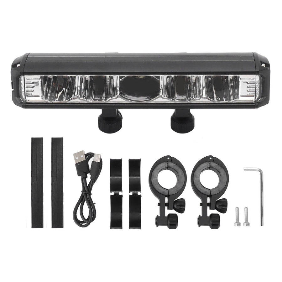 Bright LED Bike Light Aluminum Alloy USB Rechargeable Bike Headlight Waterproof Bike Headlight for Electric Bike Mountain Bike