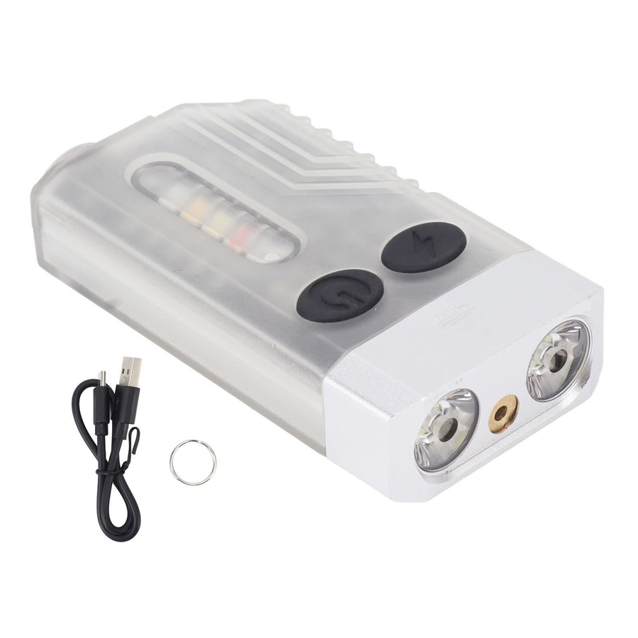 Keychain EDC Flashlight 3.7V 1000mAh IP65 365nm Rechargeable Mini Keychain Light for Walking Searching Emergencies