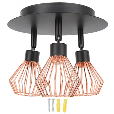3 Light Fixtures Ceiling Mount Matte Black G9 Bulb Sockets Multi Directional Rotating Light for Farmhouse Hallway 85‑265V