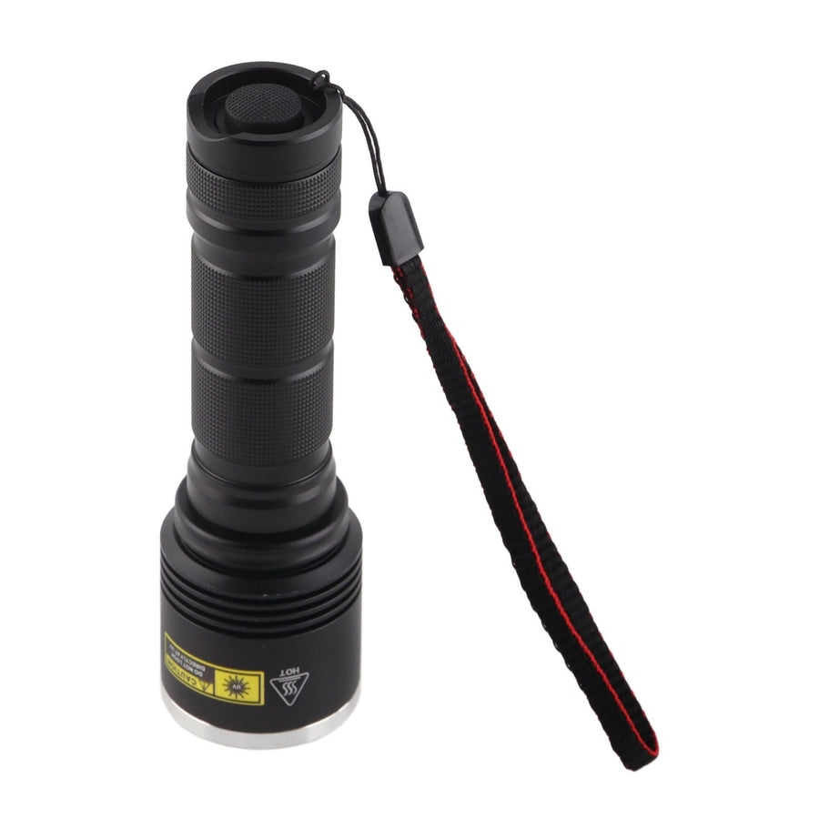 UV Flashlight LED 365nm Blacklight Torch Aluminium Alloy Shell Ultraviolet Flashlight 40W 1800mW