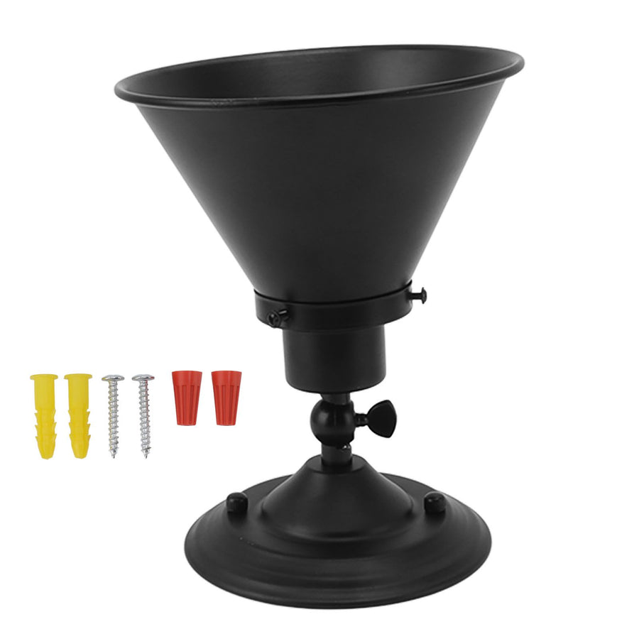 Adjustable Wall Lamp Holder Adjustable Black 85‑265V 60W Wall Light Fixture Holder for E27 E26 Light Bulbs