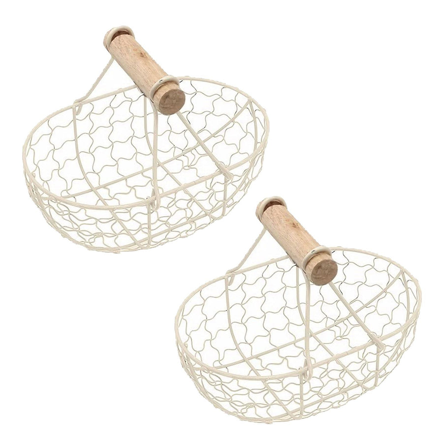 2pcs Flower Girl Basket Wedding Flower Baskets Metal Baskets Home Decor