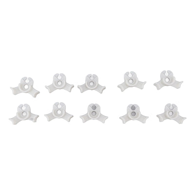 20Pcs Plant Bender Plastic Low Stress 90 Degree Angle Adjustable Plant Training Clips for Green House Garden White