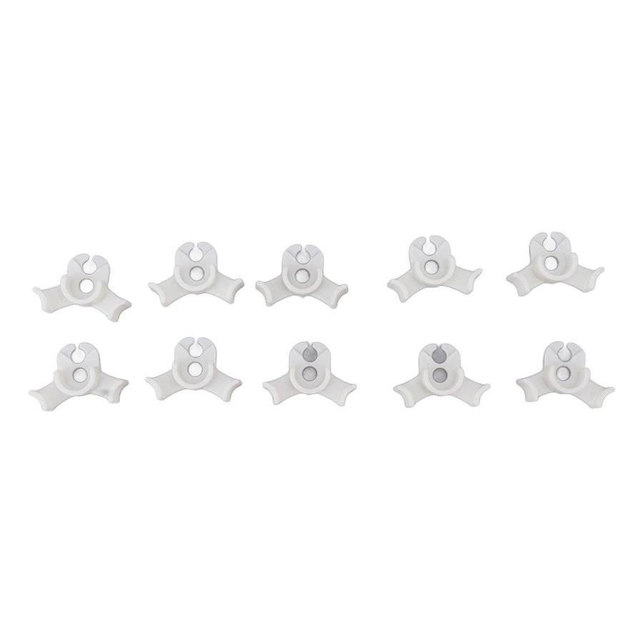 20Pcs Plant Bender Plastic Low Stress 90 Degree Angle Adjustable Plant Training Clips for Green House Garden White