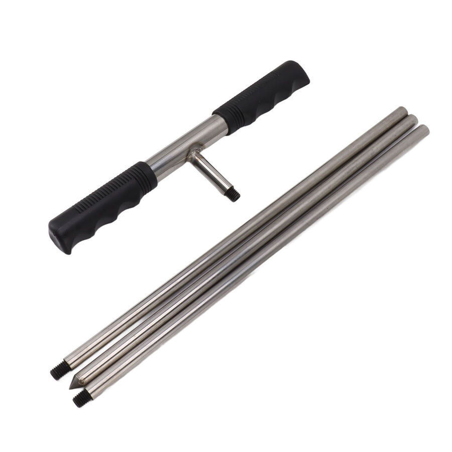 Soil Sample Probes with T Handle Adjustable Sharp Tip Stainless Steel Soil Sampler Tool for Plant Care Farm