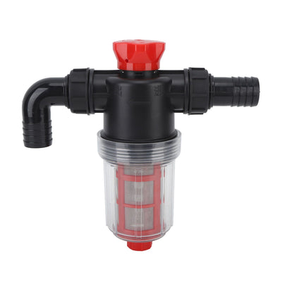 Irrigation Water Pump Filter Fine Mesh Double Layer Filtration High Flow Inline Strainer for Garden Lawn 25mm Connector (External 1inch Tube)