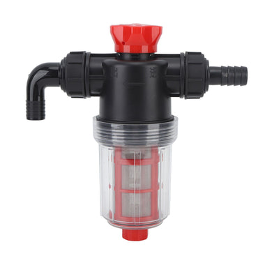 Irrigation Water Pump Filter Fine Mesh Double Layer Filtration High Flow Inline Strainer for Garden Lawn 38mm Connector (External 1.5 Inch Tube)