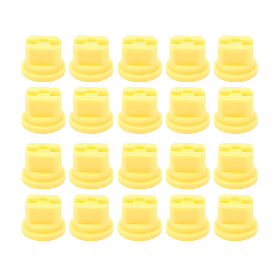 20 Pcs Flat Fan Spray Tip Uniform Spray Distribution 110 Degree Agricultural Sprayer Atomizing Nozzle 0.1‑2mm Bore Diameter