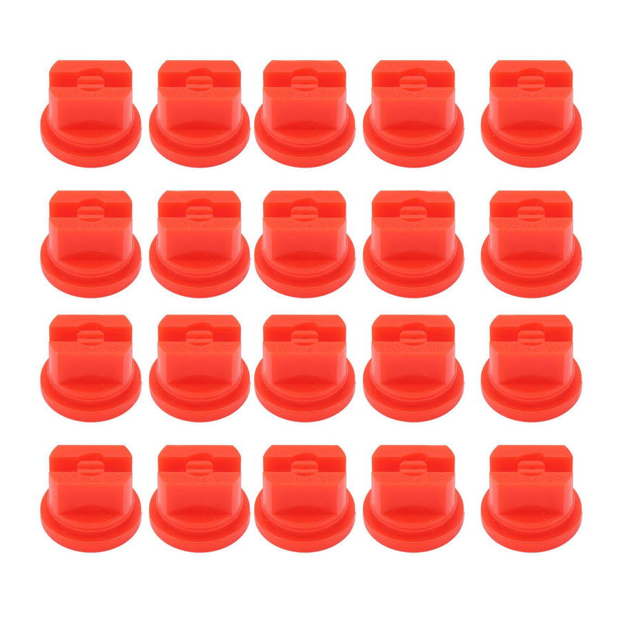 20 Pcs Flat Fan Spray Tip Uniform Spray Distribution 110 Degree Agricultural Sprayer Atomizing Nozzle 30.58mm Bore Diameter