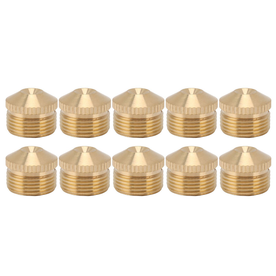 10pcs Brass Misting Nozzles Fog Sprinkler Head for Factory Site Coal Mine Garden Lawn Cooling System G3/4 Inch