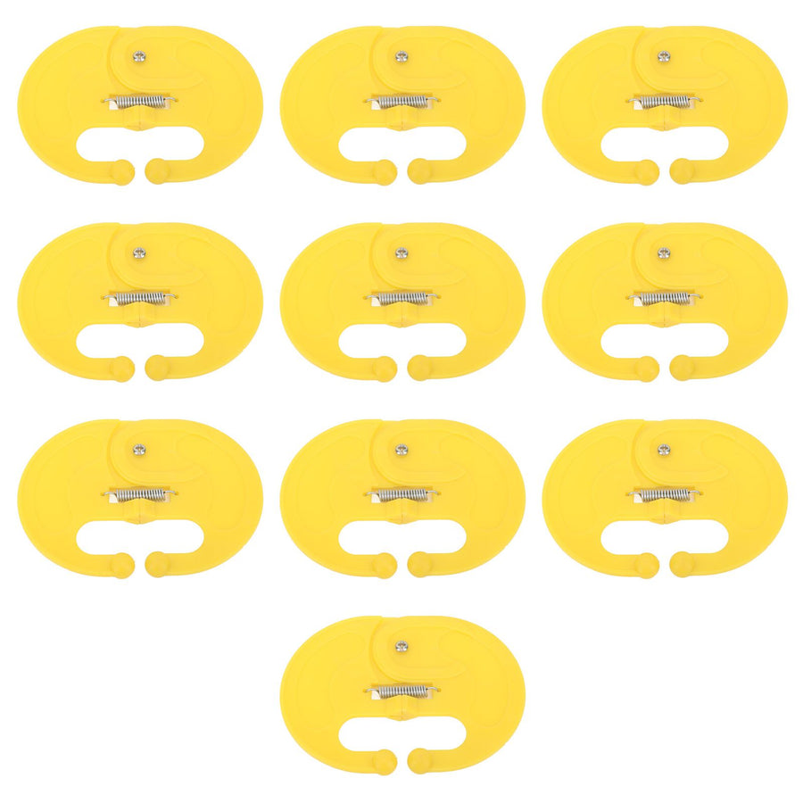 10 Pcs Calf Weaner Spring Lock High Tensile Strength Lengthened Widened PP Calf Nose Thorn Milk Sucking Preventer