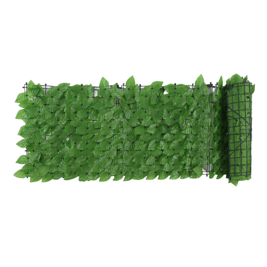 Faux Leaf Hedge Simulation Prevent Leaves Falling Off Decorative Artificial Fence Screen for Balcony Courtyard Emerald Green Epipremnum Aureum Leaf 0.5x3 Meters