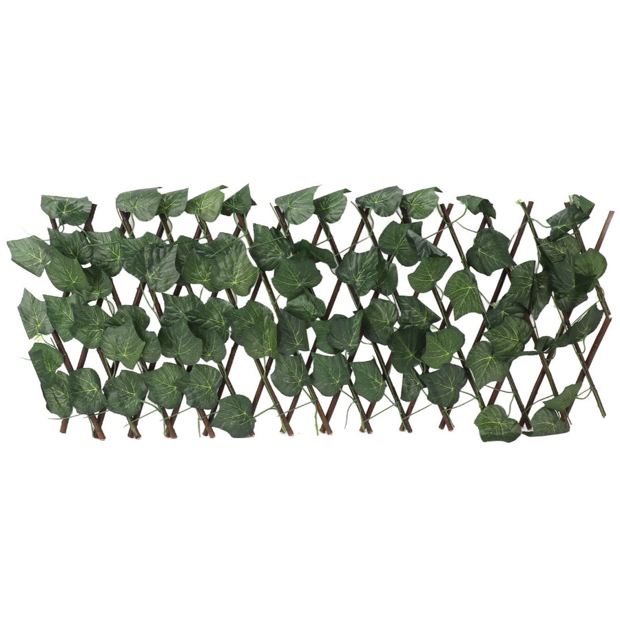 Artificial Hedges Fence Simulation Expandable Sun Protection Waterproof Artificial Topiary Hedge Plant for Garden Grape Leaves