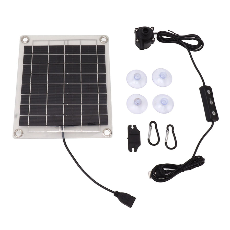 Solar Water Pump Kit 20W Submersible for Fountain Pond Bird Bath Irrigation Adjustable Water Volume with Switch