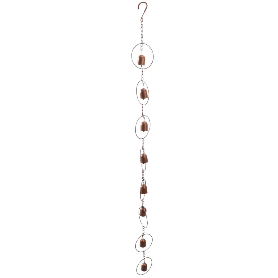 Hanging Rain Chime Metal Beautiful Sound Decorative Bell Shaped Rain Chain for Gutter Drainage