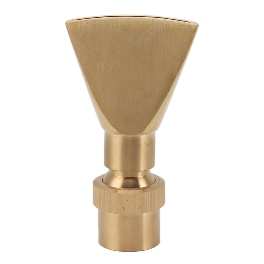 Fan Shaped Fountain Nozzle Copper Adjustable Uniform Water Spray Fan Shaped Fountain Spray Head for Park G1in