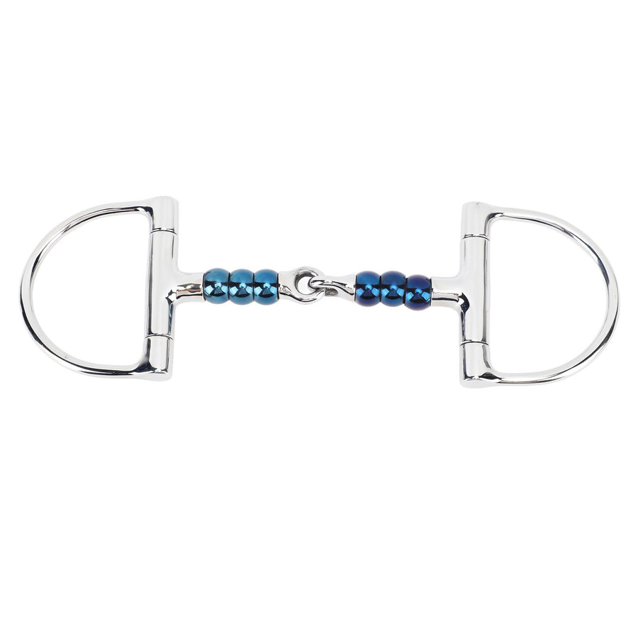 Horse Bit Stainless Steel 125mm Anti Biting Horse Mouth D Ring Snaffle Bit for Horse Farm