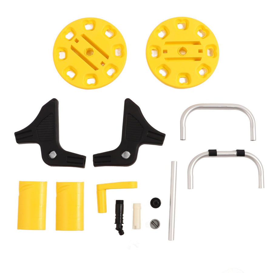 G1/2 Garden Hose Reel Yellow Gardening Waterpipe Cart Holds 20m Hose Car Washer Tool for Yard Lawn Outdoor
