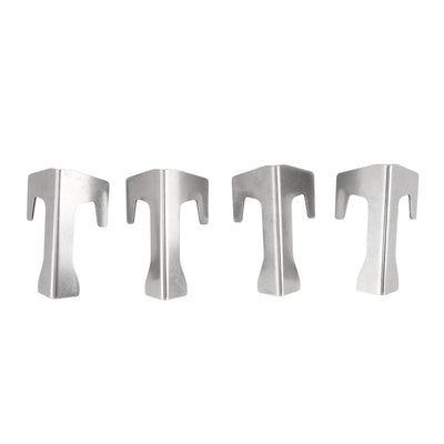 4 PCS Grill Heat Plate Spacers Easy To Install Rustproof Universal Stainless Steel Grill Flame Tamers Burner Covers
