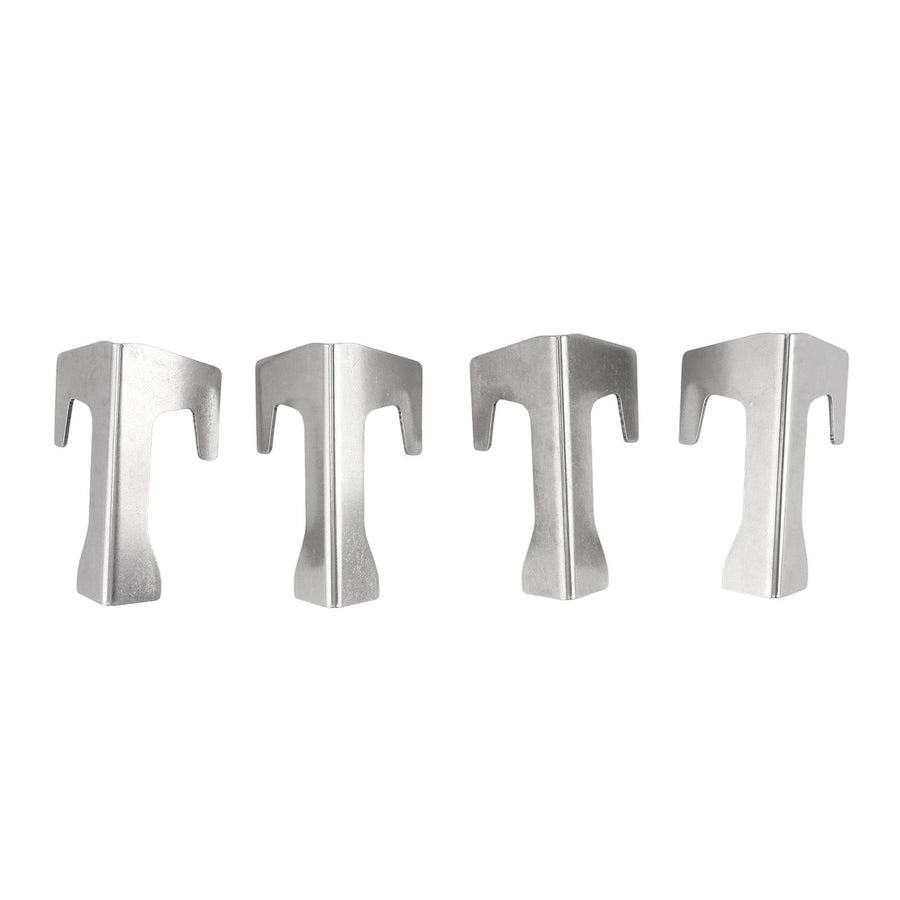 4 PCS Grill Heat Plate Spacers Easy To Install Rustproof Universal Stainless Steel Grill Flame Tamers Burner Covers