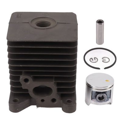 Cylinder Piston Assembly Kit 33.5mm Aluminum Alloy Trimmer Cylinder Piston Replacement for Homelite S25 Garden Tools Spare Parts