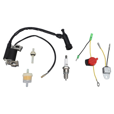 Ignition Coil Spark Plug Air Filter Stop Switch Engine Replacement Parts for GX120 GX160 GX200 5.5HP 6.5HP Engine