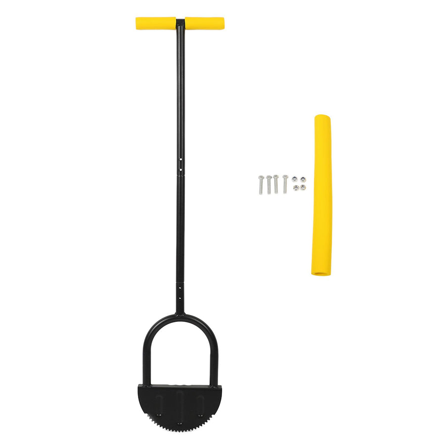Lawn Edger Tool Half Moon Sharp Saw Tooth Long Handle Hand Edging Tools for Yard Garden Sidewalk Landscaping