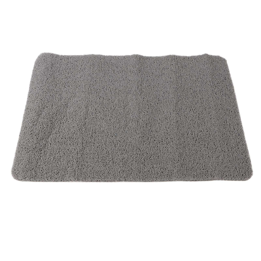 Indoor Non Slip Mat PVC Textured Bath Tub Shower Mat Water Proof Grey Bathroom Rug
