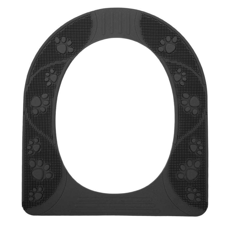 Four Season Universal Toilet Seat Cover Washable Silicone Non Slip Toilet Seat Cover Pad Grey