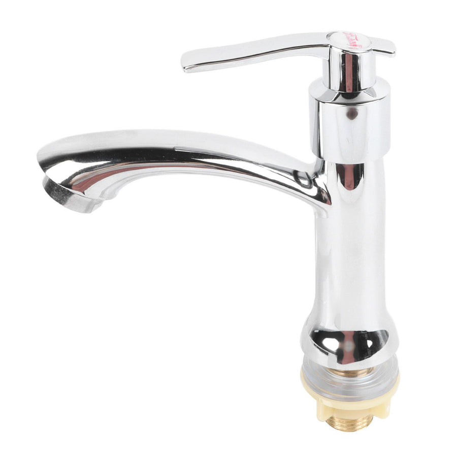 Single Cold Water Tap Water Saving Easy Control Water Flow Minimalist Modern Zinc Alloy Bathroom Sink Faucet