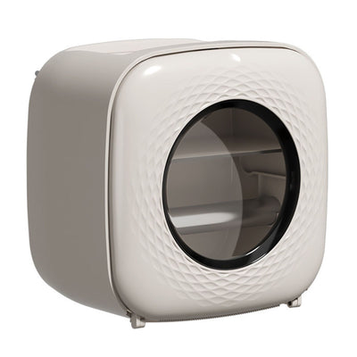 Toilet Paper Bathroom Set Box Punch Free Waterproof for Tissue Wall Mounted Decoration Light Khaki