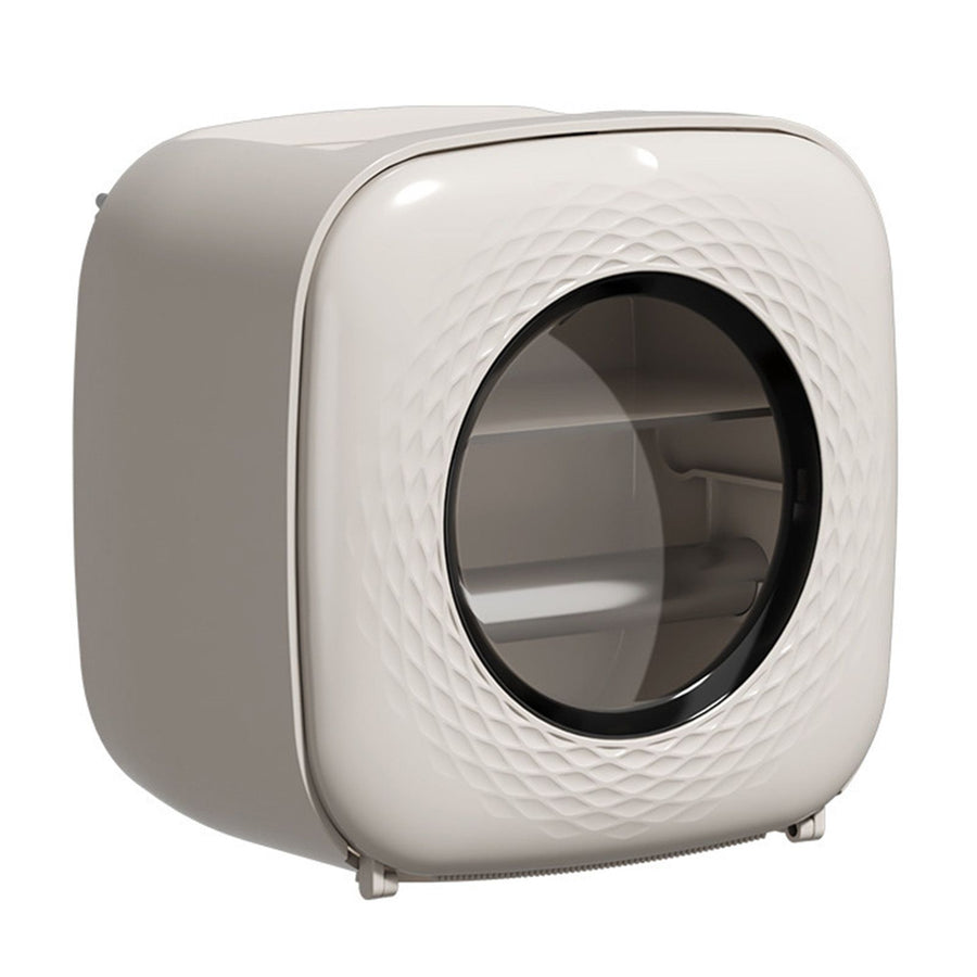 Toilet Paper Bathroom Set Box Punch Free Waterproof for Tissue Wall Mounted Decoration Light Khaki