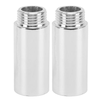 2PCS Shower Arm Extension Stainless Steel Chrome Plating Shower Head Extension Pipe for Bathroom 5.1cm/2in