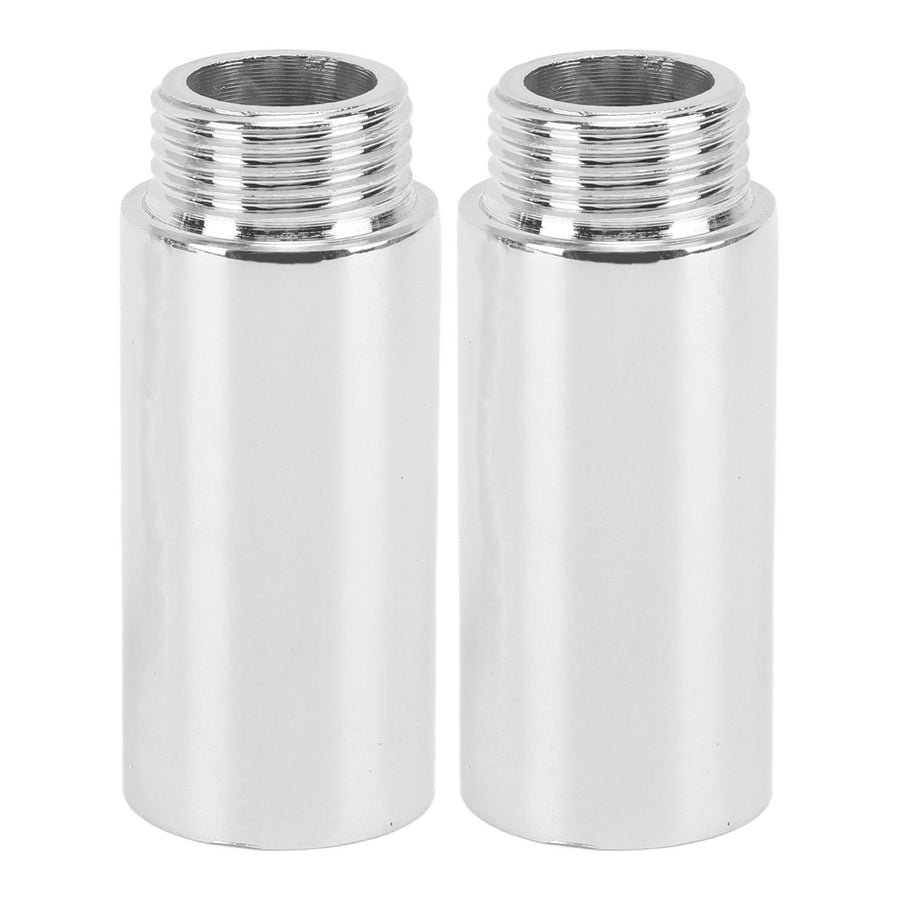 2PCS Shower Arm Extension Stainless Steel Chrome Plating Shower Head Extension Pipe for Bathroom 5.1cm/2in