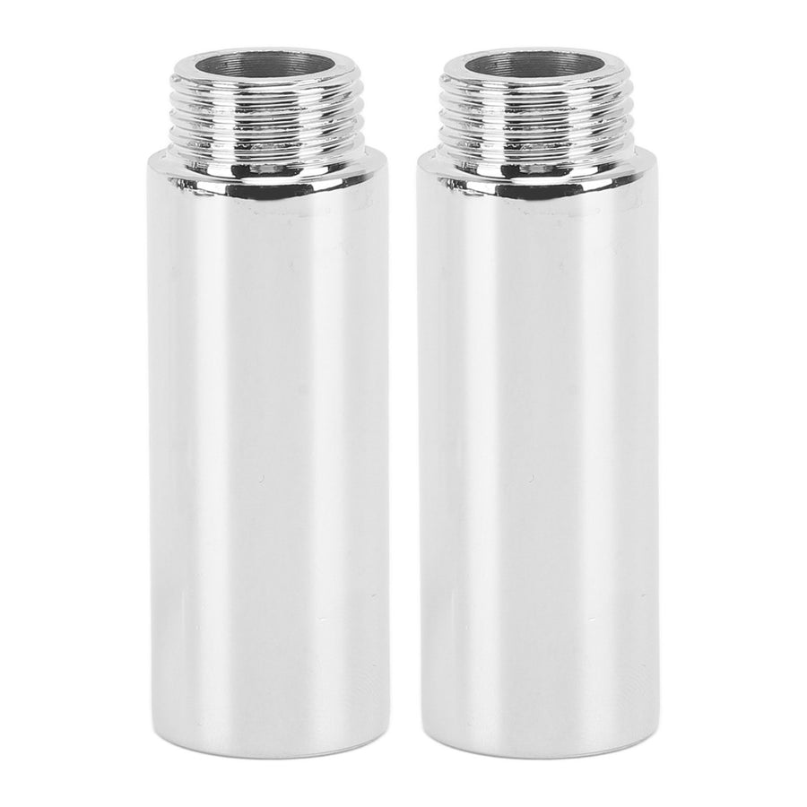 2PCS Shower Arm Extension Stainless Steel Chrome Plating Shower Head Extension Pipe for Bathroom 6.1cm/2.4in