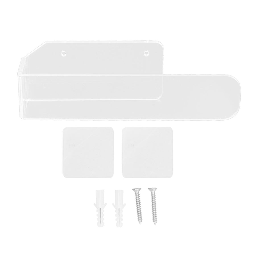 Hand Towel Holder Acrylic Modern Self Adhesive Wall Mounted Towel Bar Hanger for Bathroom Kitchen Lavatory Transparent