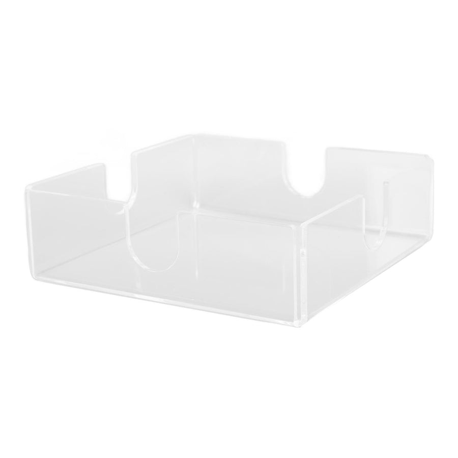 Acrylic Napkin Holder Square Elegant Clear Tabletop Tissue Dispenser for Kitchen Restaurant Bar