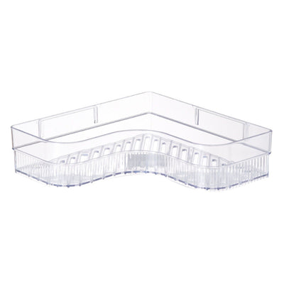 Shower Corner Shelf Plastic Corner Shower Caddy Wall Mounted Shower Organizer for Bathroom Toilet Crystal White