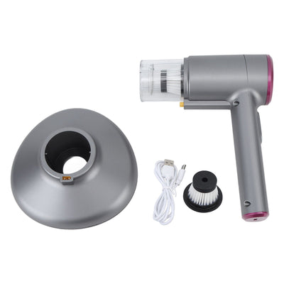 Handheld Vacuum Cleaner 2600mAh UV C Lamp Dust Mite Removal Vacuum Cleaner for Home Purple Gray
