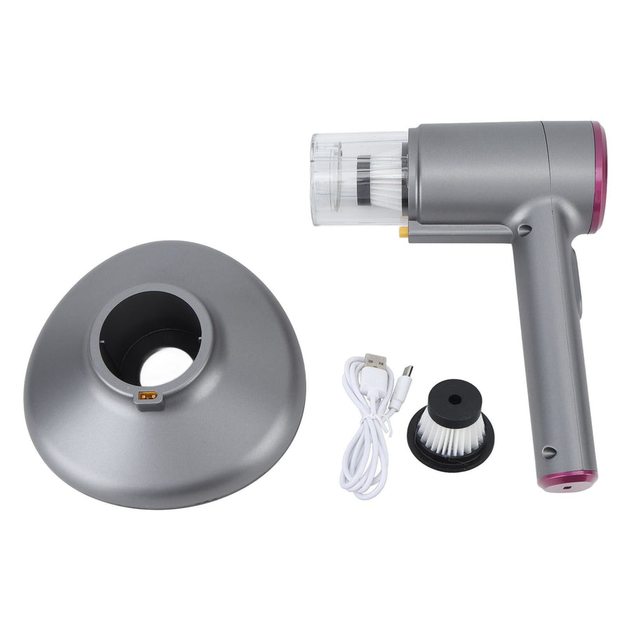 Handheld Vacuum Cleaner 2600mAh UV C Lamp Dust Mite Removal Vacuum Cleaner for Home Purple Gray